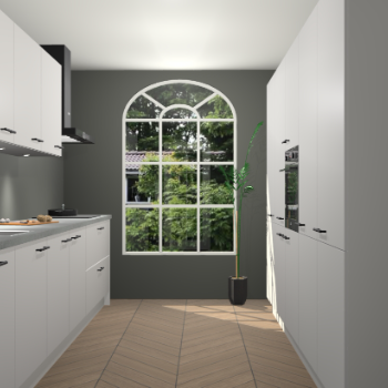 Zijdegrijze keuken Dawei 90404