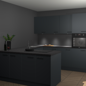 Onyxgrijze keuken Rosario 66871