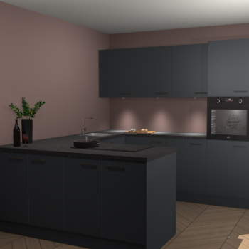 Onyxgrijze keuken Rosario 66872