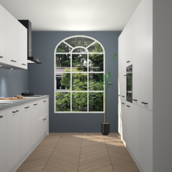 Zijdegrijze keuken Dawei 90405