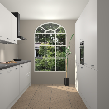 Zijdegrijze keuken Dawei 90408