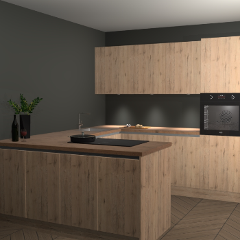 Madera Natuur greeploze keuken Rosario 66899
