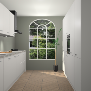 Zijdegrijze keuken Dawei 90416