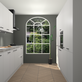 Zijdegrijze keuken Dawei 90418