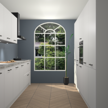 Zijdegrijze keuken Dawei 90419