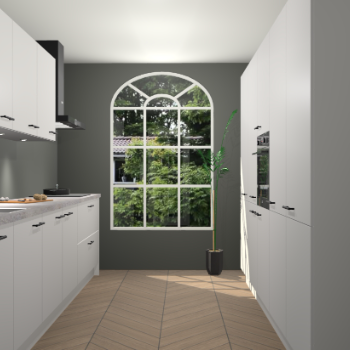 Zijdegrijze keuken Dawei 90425