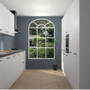 Zijdegrijze keuken Dawei 90432