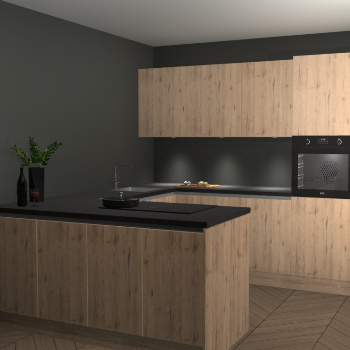Madera Natuur greeploze keuken Rosario 66977