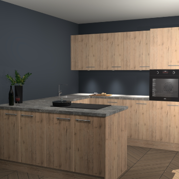 Madera Natuur keuken Rosario 67001