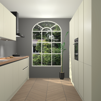 Magnolia greeploze keuken Dawei 90442