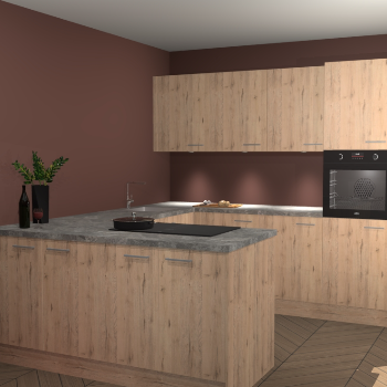 Madera Natuur keuken Rosario 67003
