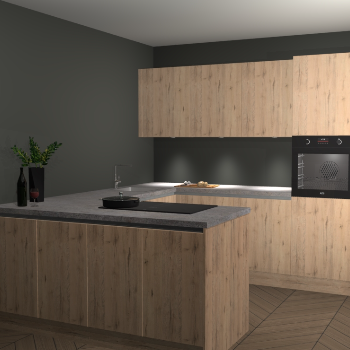 Madera Natuur greeploze keuken Rosario 67020