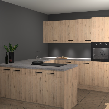 Madera Natuur keuken Rosario 67021