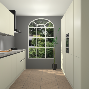 Magnolia greeploze keuken Dawei 90470