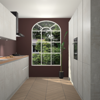 Beton Opaal greeploze keuken Dawei 90527