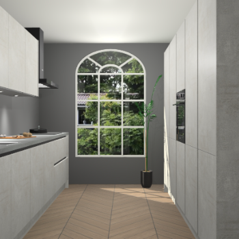 Beton Opaal greeploze keuken Dawei 90537