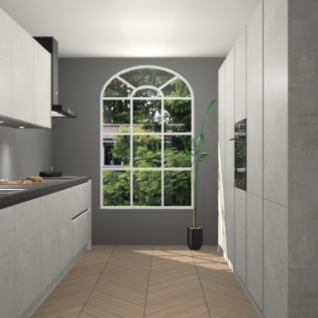 Beton Opaal greeploze keuken Dawei 90543