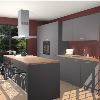 Onyxgrijze keuken Straatsburg 48247