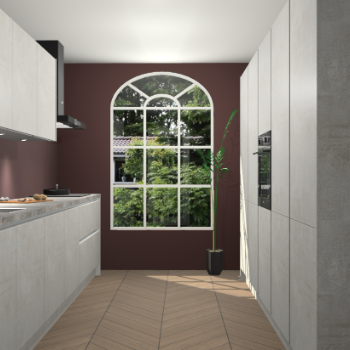 Beton Opaal greeploze keuken Dawei 90546