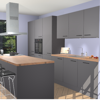 Onyxgrijze keuken Straatsburg 48255