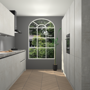 Beton Opaal greeploze keuken Dawei 90549