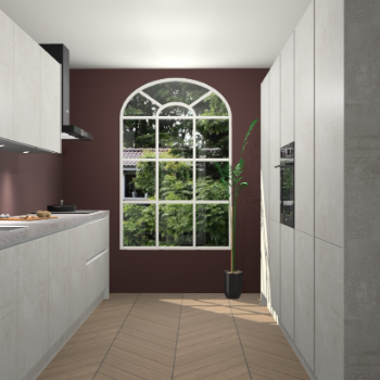 Beton Opaal greeploze keuken Dawei 90577