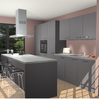 Onyxgrijze keuken Straatsburg 48261