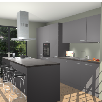 Onyxgrijze keuken Straatsburg 48245