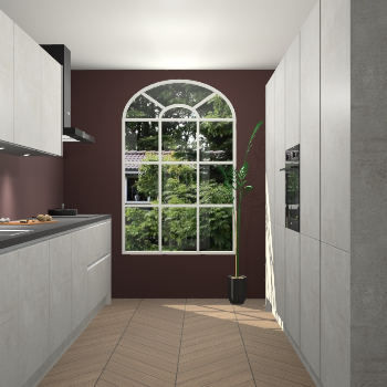 Beton Opaal greeploze keuken Dawei 90583