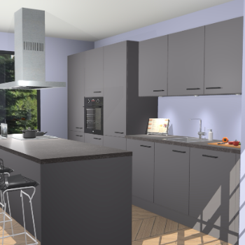 Onyxgrijze keuken Straatsburg 48257