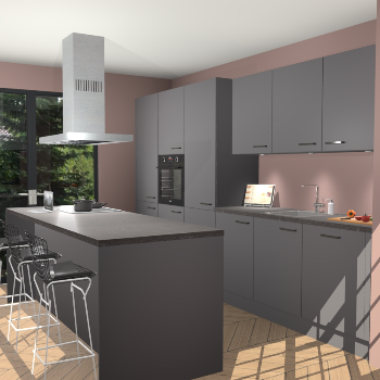 Onyxgrijze keuken Straatsburg 48260