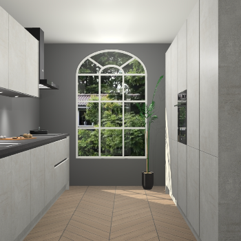 Beton Opaal greeploze keuken Dawei 90586