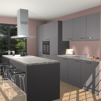 Onyxgrijze keuken Straatsburg 48070