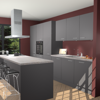 Onyxgrijze keuken Straatsburg 48075