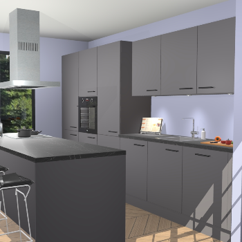 Onyxgrijze keuken Straatsburg 48258