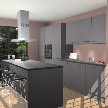 Onyxgrijze keuken Straatsburg 48259