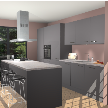 Onyxgrijze keuken Straatsburg 48078