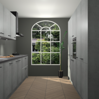 Beton Parelgrijs keuken Dawei 90623