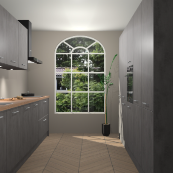 Beton Antraciet keuken Dawei 90627