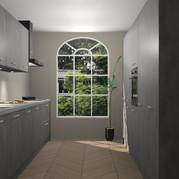 Beton Antraciet keuken Dawei 90635