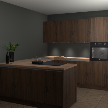 Noten greeploze keuken Rosario 68027