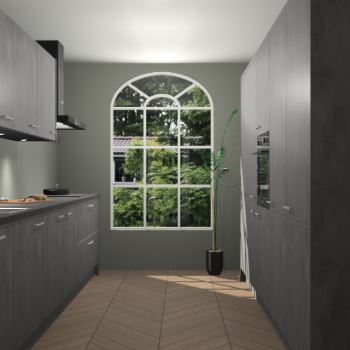 Beton Antraciet keuken Dawei 90644