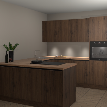 Noten greeploze keuken Rosario 68032