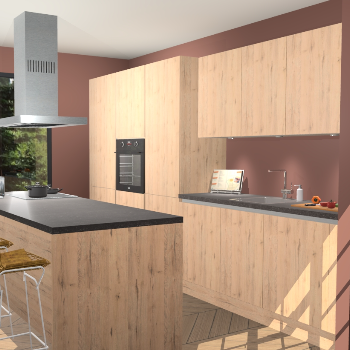 Madera Natuur greeploze keuken Straatsburg 48467