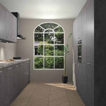 Beton Antraciet keuken Dawei 90649