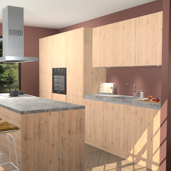 Madera Natuur greeploze keuken Straatsburg 48468