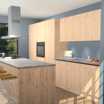 Madera Natuur greeploze keuken Straatsburg 48489