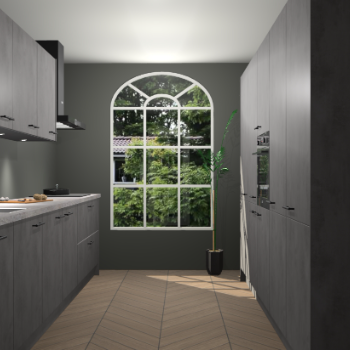 Beton Antraciet keuken Dawei 90658