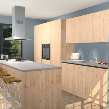 Madera Natuur greeploze keuken Straatsburg 48491