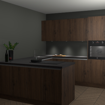 Noten greeploze keuken Rosario 68681